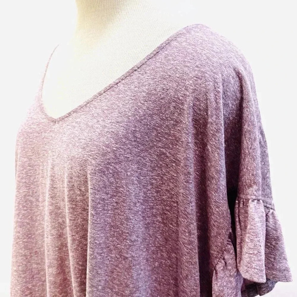 NWT SONOMA Women Short Sleeve Pull Over Elastic Waist Purple Shirt Top Size 4X - Picture 3 of 11